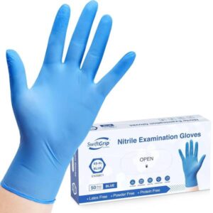 nitrile examination gloves