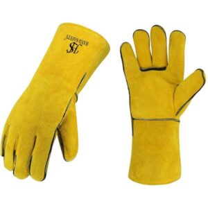 leather glove and heat resistant gloves